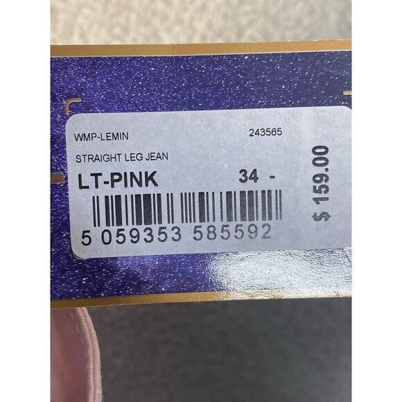 Ted Baker Womens Straight Leg Jeans Pink Stretch Cotton Blend Denim 34 New - Picture 7 of 11